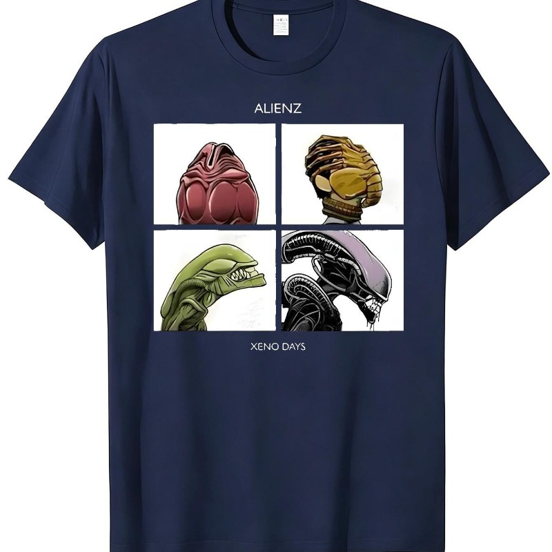 Street Fashion Evolution - Мужская футболка в стиле Alien Style