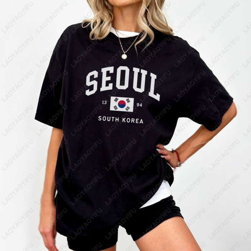 Street Fashion Seoul - Футболки унисекс с флагом Южной Кореи