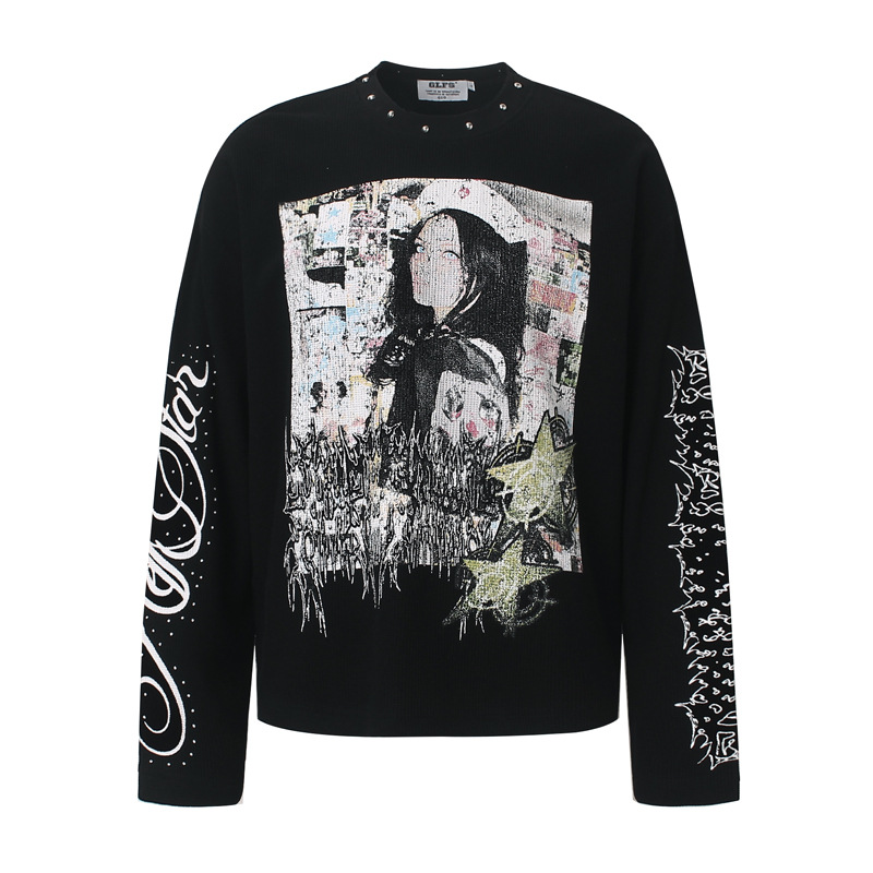 Street Fashion Vintage - Мужская футболка с граффити в стиле