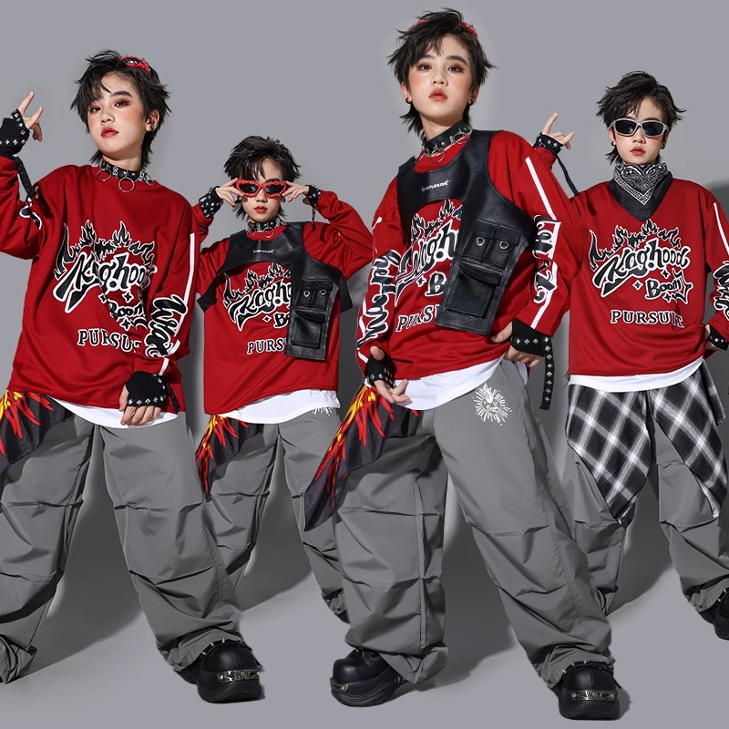 Street Fashion Boy - Толстовка K-pop для мальчиков, модный жилет,