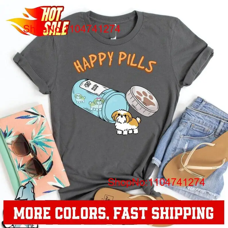 Street Fashion Mood - Футболка Shih Tzu Happy Pills Dog