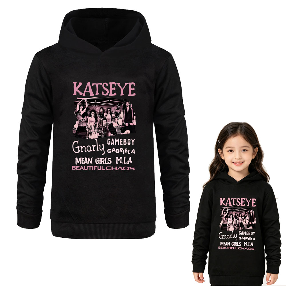 Graphic Hoodie Streetwear - Детская толстовка KATSEYE для девочек и