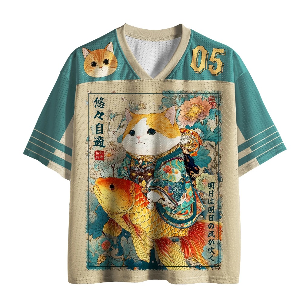 Fashion Street Cat - Японская футболка с 3D-принтом в стиле