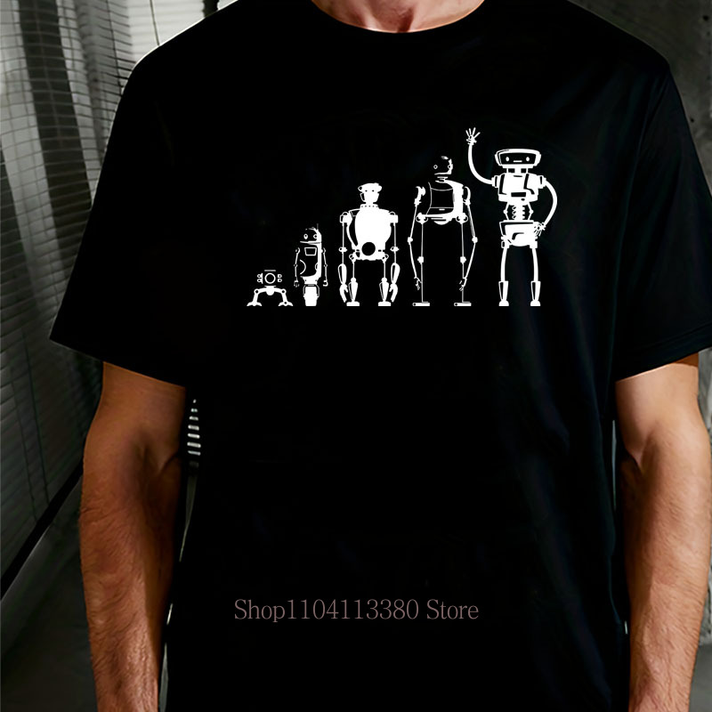 Street Fashion Evolution - Футболки с графическим принтом Robot Evolution,
