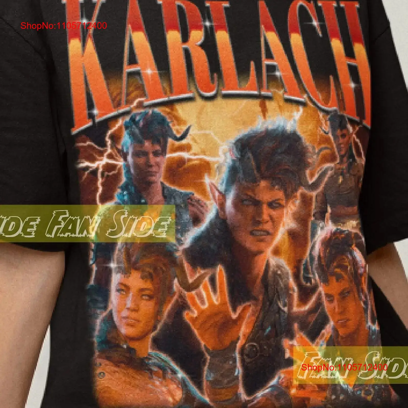 Graphic Hoodie Streetwear - Футболка Karlach T Shirt bg3, свитшот,