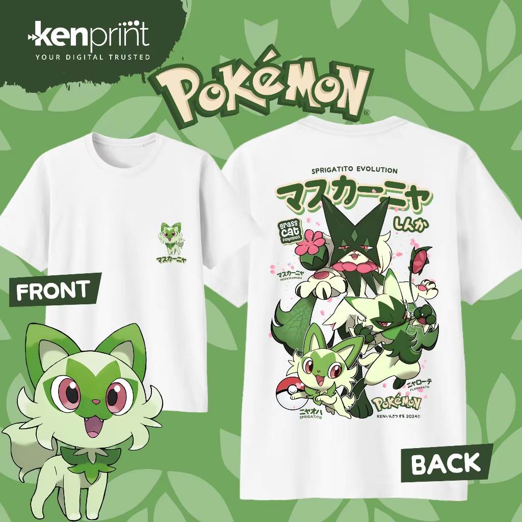 Street Fashion Evolution - Хлопковая футболка с изображением аниме-персонажа Pokémon