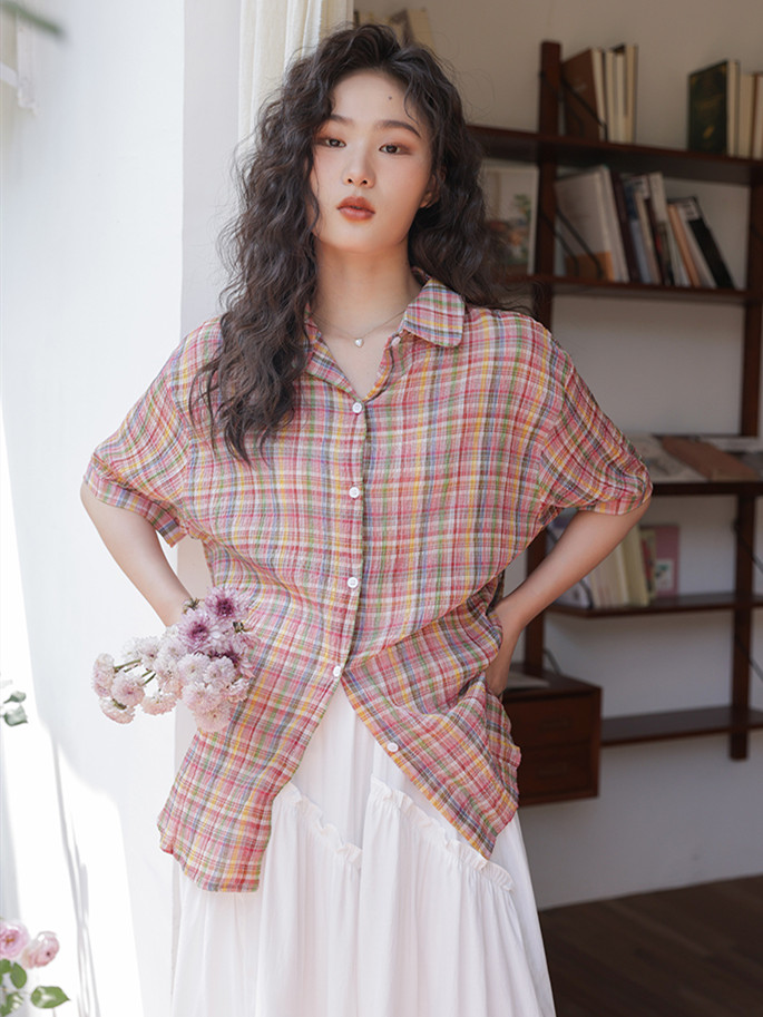 Street Fashion Vintage - Новые летние женские хлопковые рубашки с