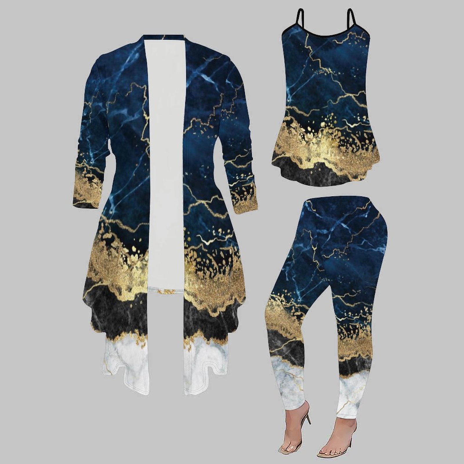 Street Fashion Vest - Зимний элегантный облегающий комплект: повседневные брюки,