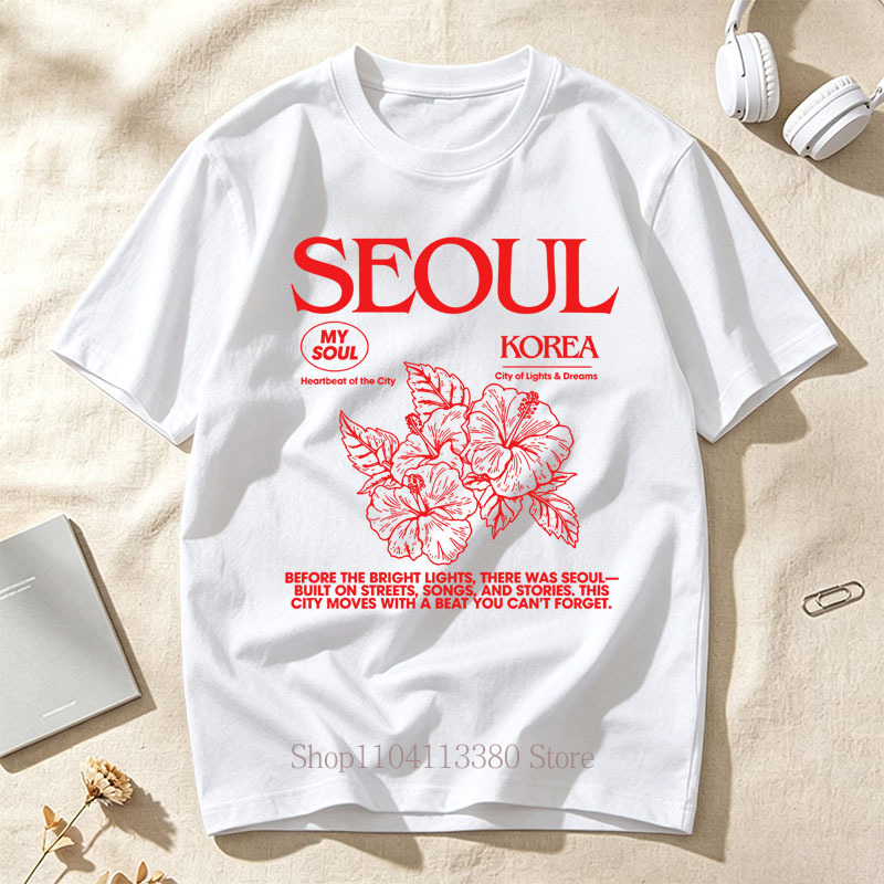 Street Fashion Seoul - Женские футболки в корейском стиле с