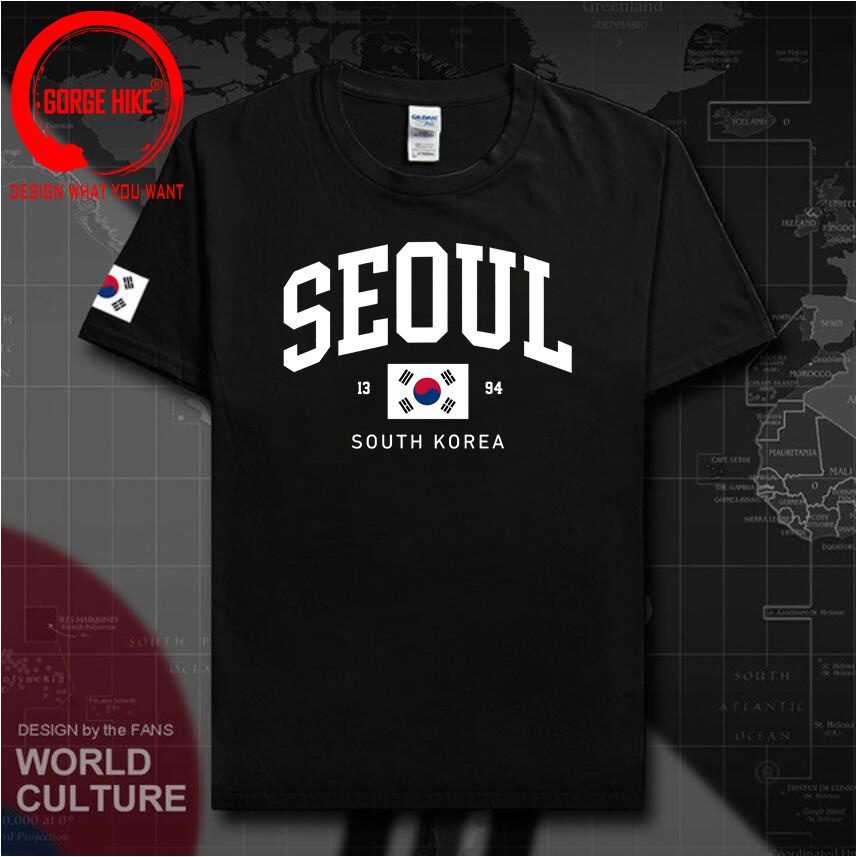 Street Fashion Seoul - Футболки унисекс с флагом Южной Кореи