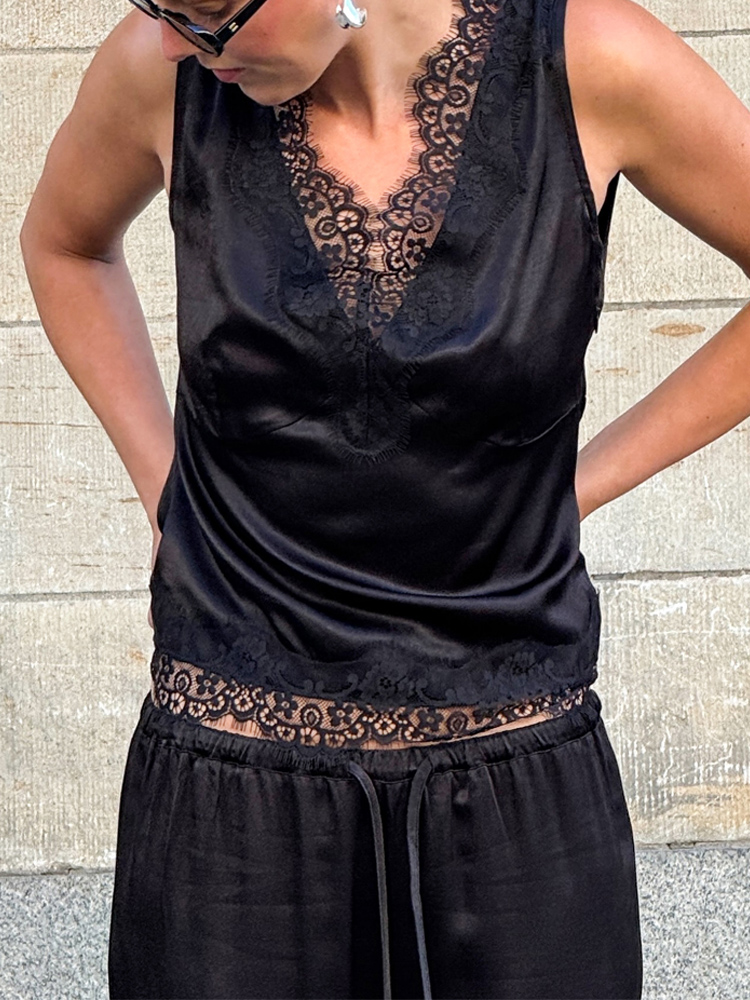 Street Fashion Vest - Повседневный топ-жилет с V-образным вырезом и