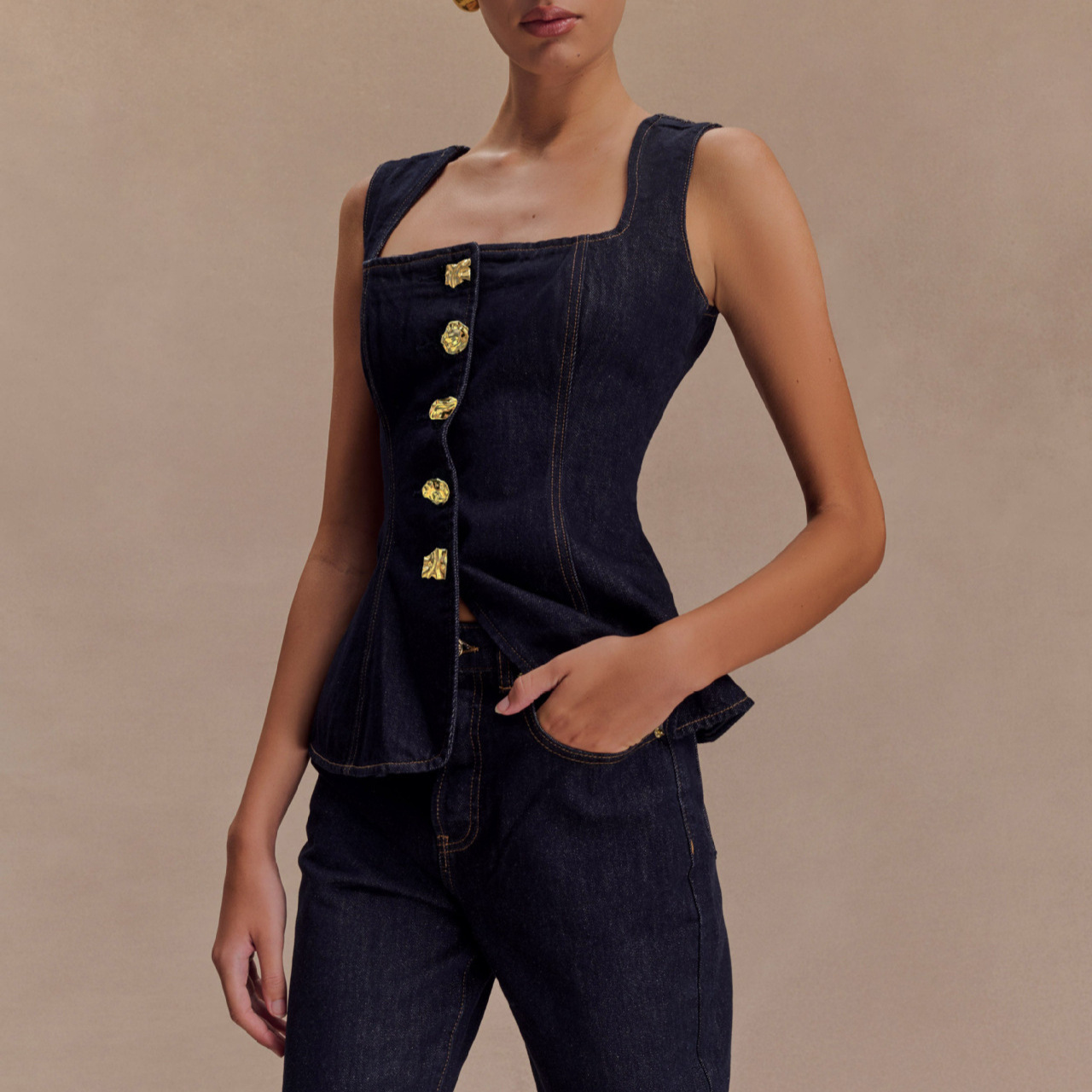 Летние джинсовые комплекты брю – обзор и цена Street Fashion Vest