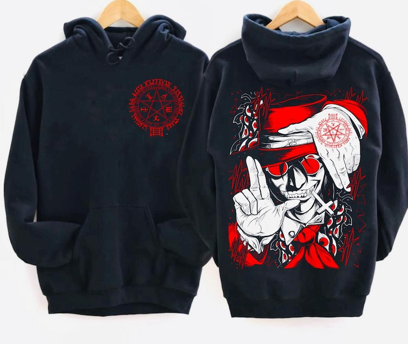 Худи Hellsing оверсайз унисекс – обзор и цена Graphic Hoodie Streetwear