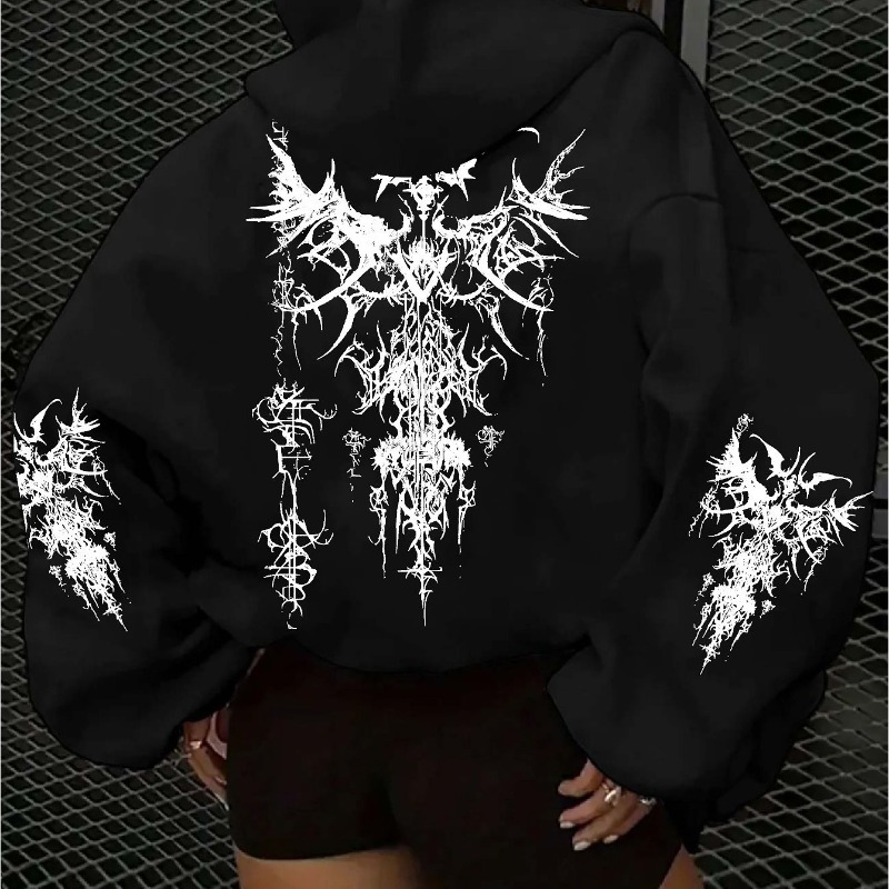 Женская толстовка с капюшоном  – обзор и цена Graphic Hoodie Streetwear