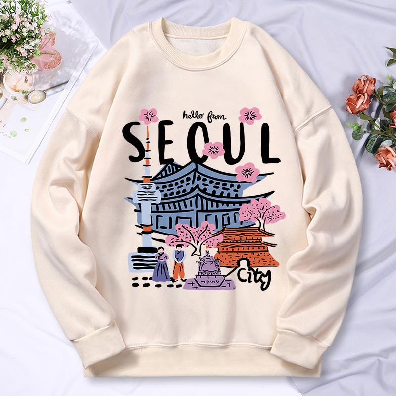 Seoul красивый пейзажный принт – обзор и цена Street Fashion Seoul