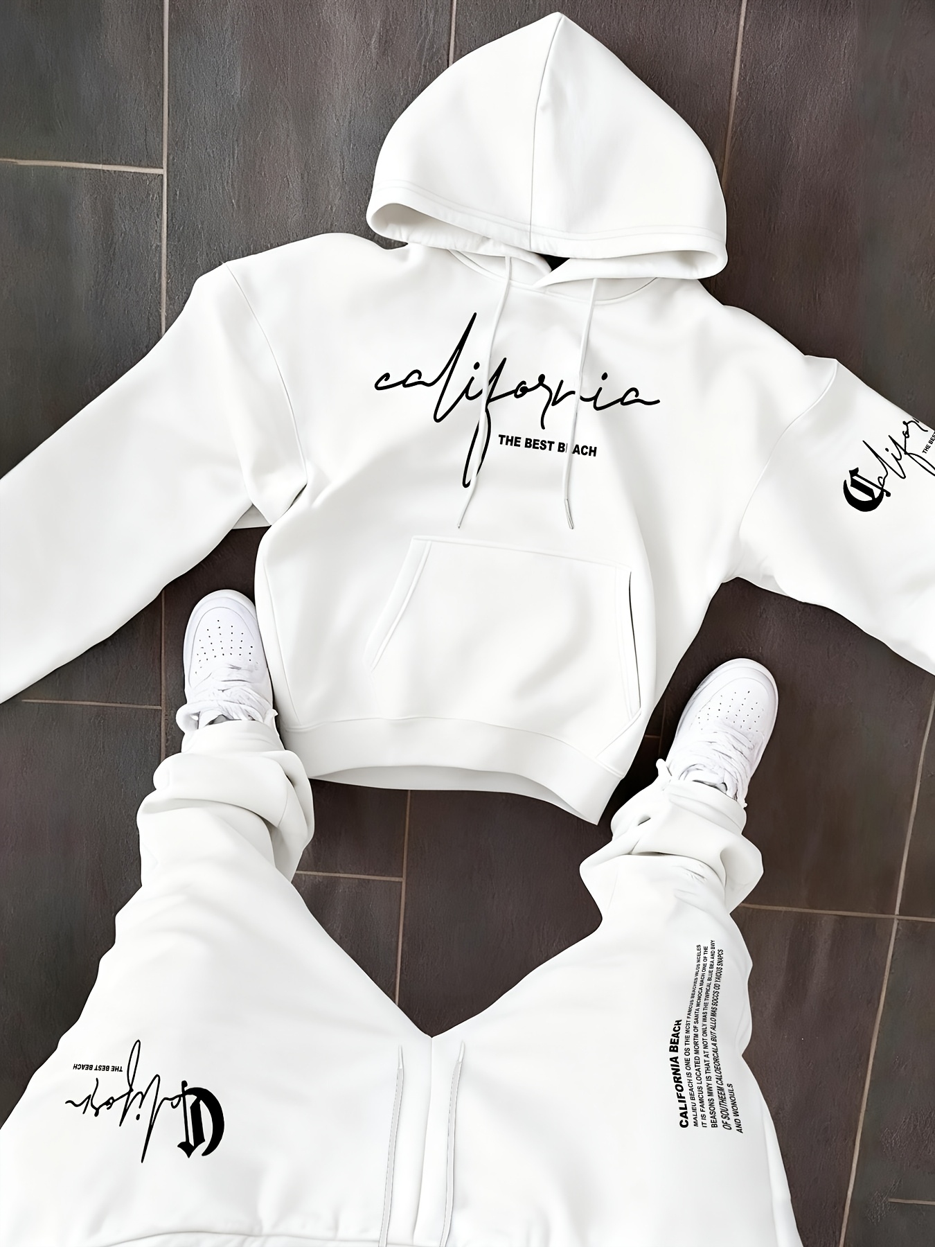 Мужской комплект из 2 предмето – обзор и цена Graphic Hoodie Streetwear