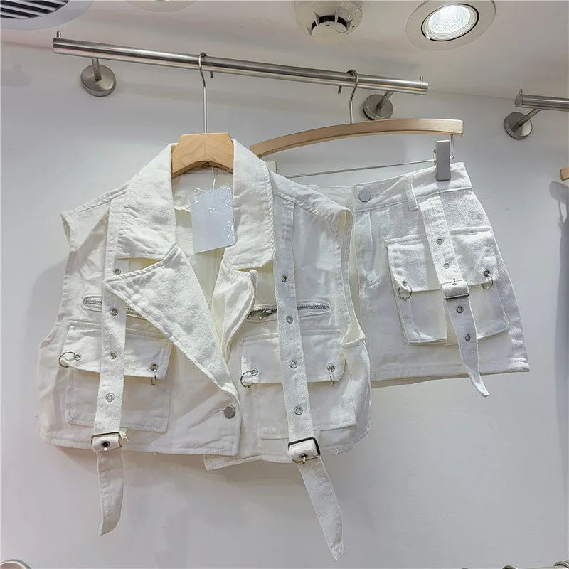 Модный джинсовый женский компл – обзор и цена Street Fashion Vest