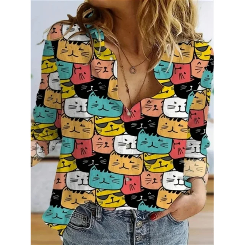 Осенняя женская одежда, рубашк – обзор и цена Fashion Street Cat