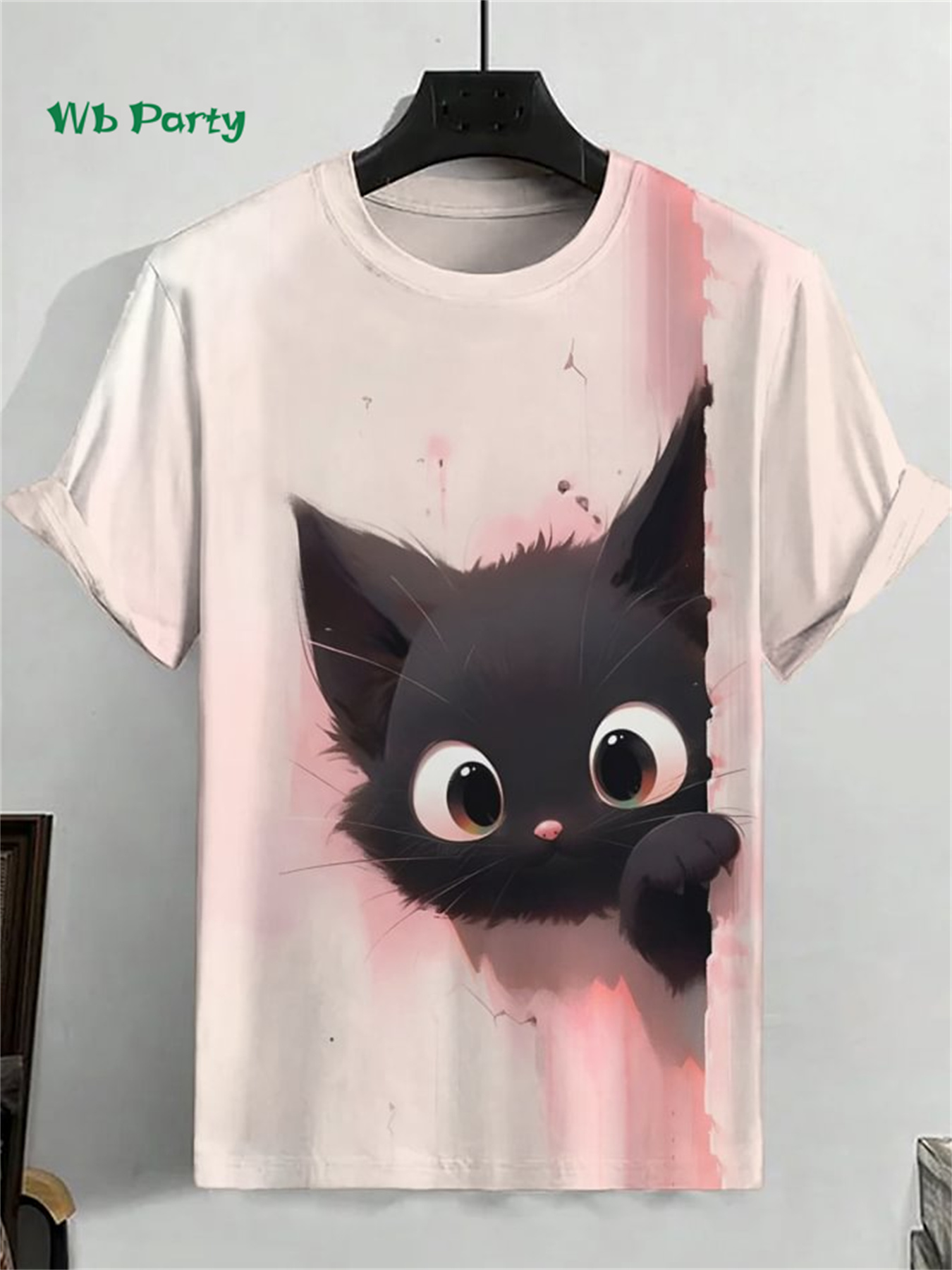 Забавная футболка с принтом ко – обзор и цена Fashion Street Cat